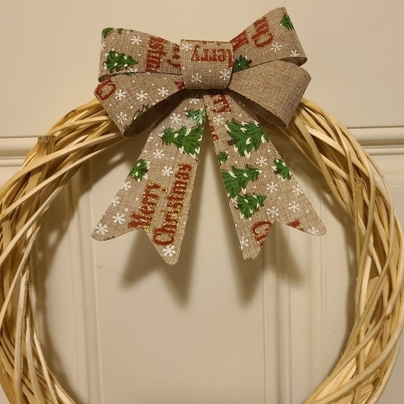 RUSTIC 12 Wood Christmas Wreath - Picture 1 of 2